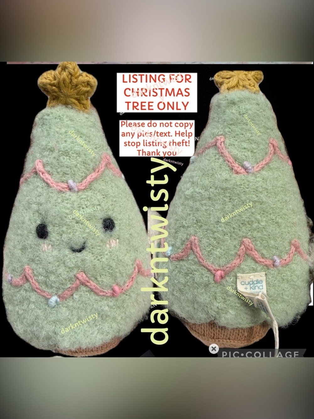 1 BNWT CUDDLE + KIND BOUCLE XMAS TREE ONLY NOT SET  PLEASE READ